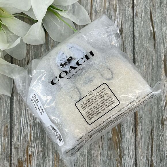 Coach Mini Rowan Bag Charm In Signature Canvas Purse Wallet Bag Butter Yellow - Picture 7 of 7